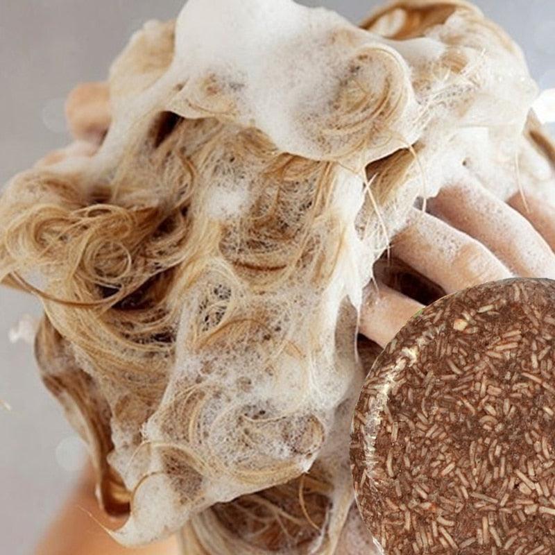 Sabonete Orgânico Alisa e Escurece os Cabelos