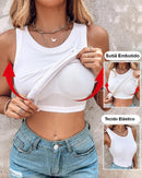 Regata com Sutiã Embutido – Conforto e Sustentação em uma só peça