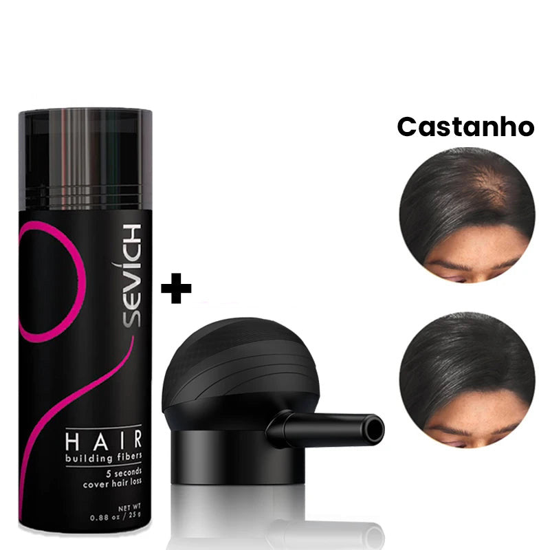 Preenchedor de Fibra Capilar – Cobre Falhas com Volume Natural